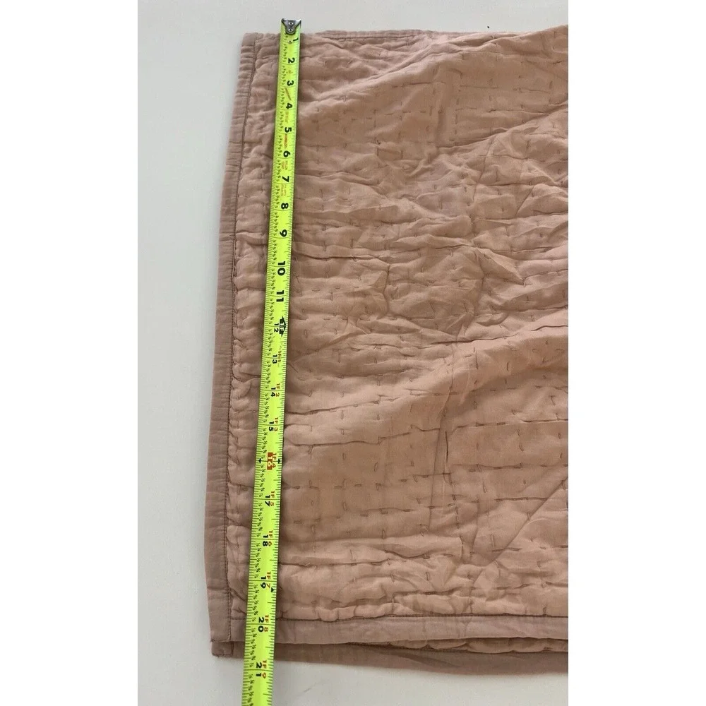 Restoration Hardware RH Teen Set 2 Pink Desert Rose Silk Blend Pillow Shams‎